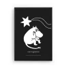 Moomin Poster Novels Svart