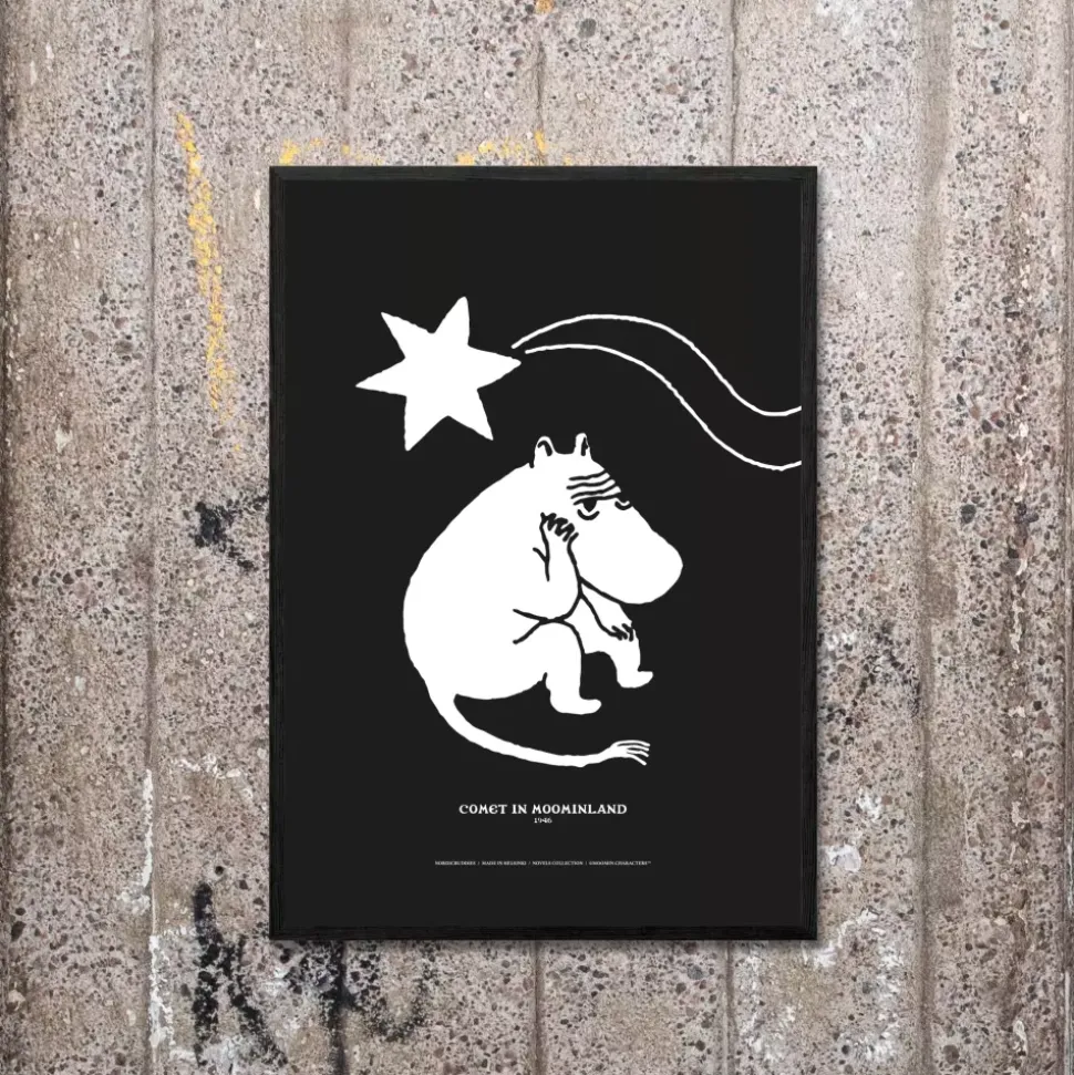 Moomin Poster Novels Svart