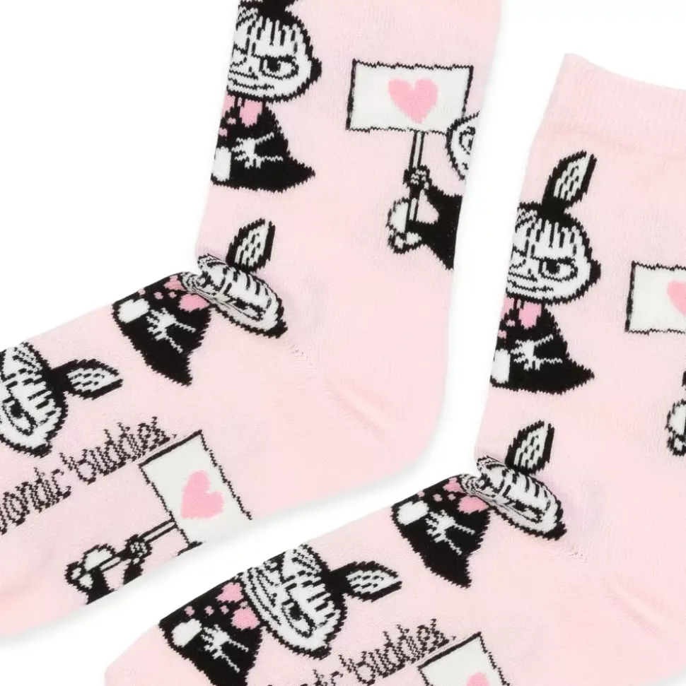 Moomin Sokker 36-42 Damer Klassisk Lille My Kjærlighet Rosa
