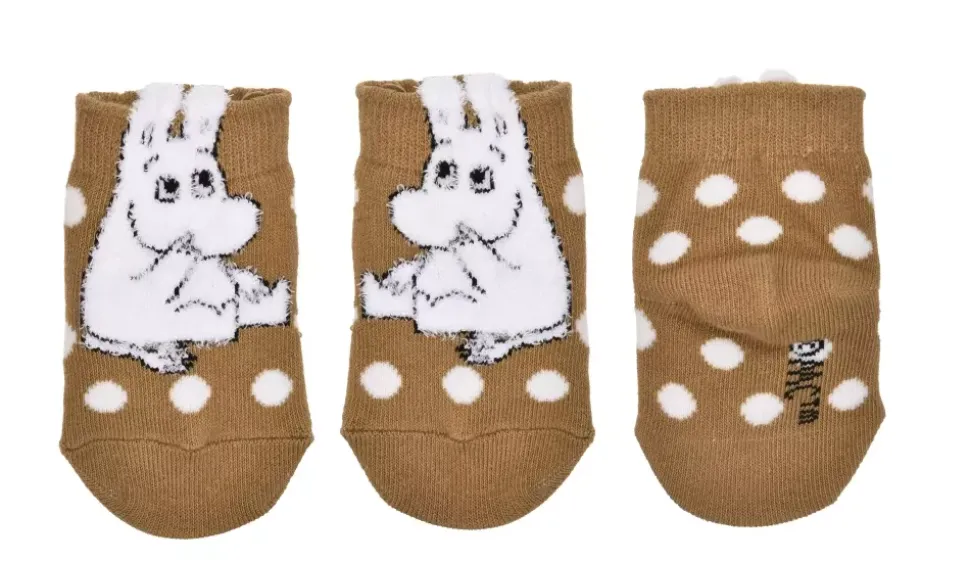 Moomin Sokker 25-27 Fluffy Baby Brun