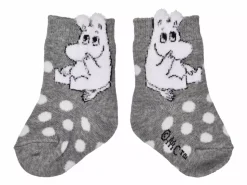 Moomin Sokker 19-21 Fluffy Baby Grå