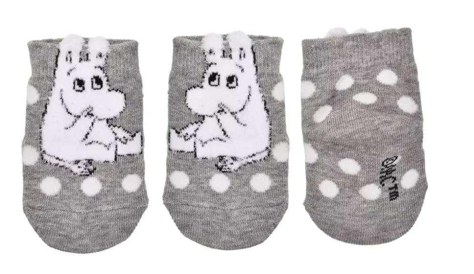 Moomin Sokker 19-21 Fluffy Baby Grå