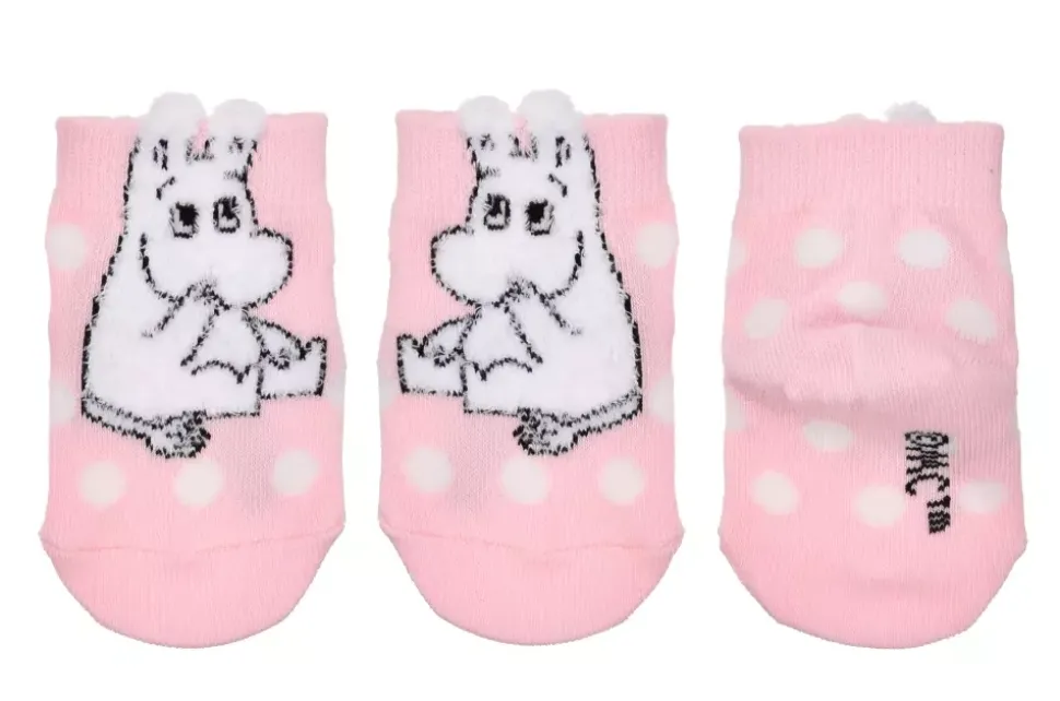 Moomin Sokker 19-21 Fluffy Baby Rosa