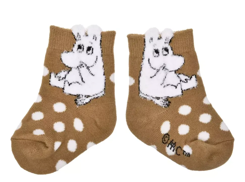 Moomin Sokker 28-31 Fluffy Barn Brun