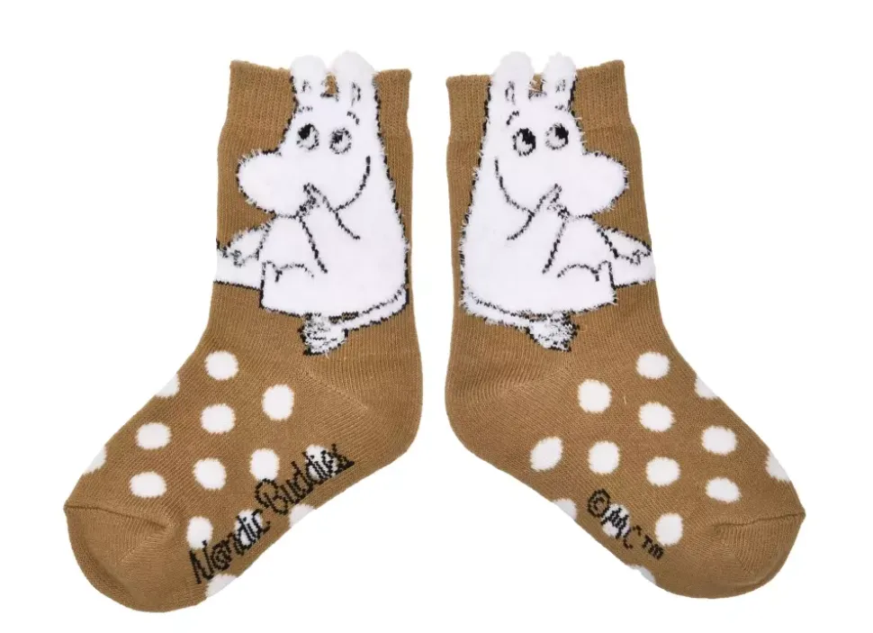 Moomin Sokker 28-31 Fluffy Barn Brun