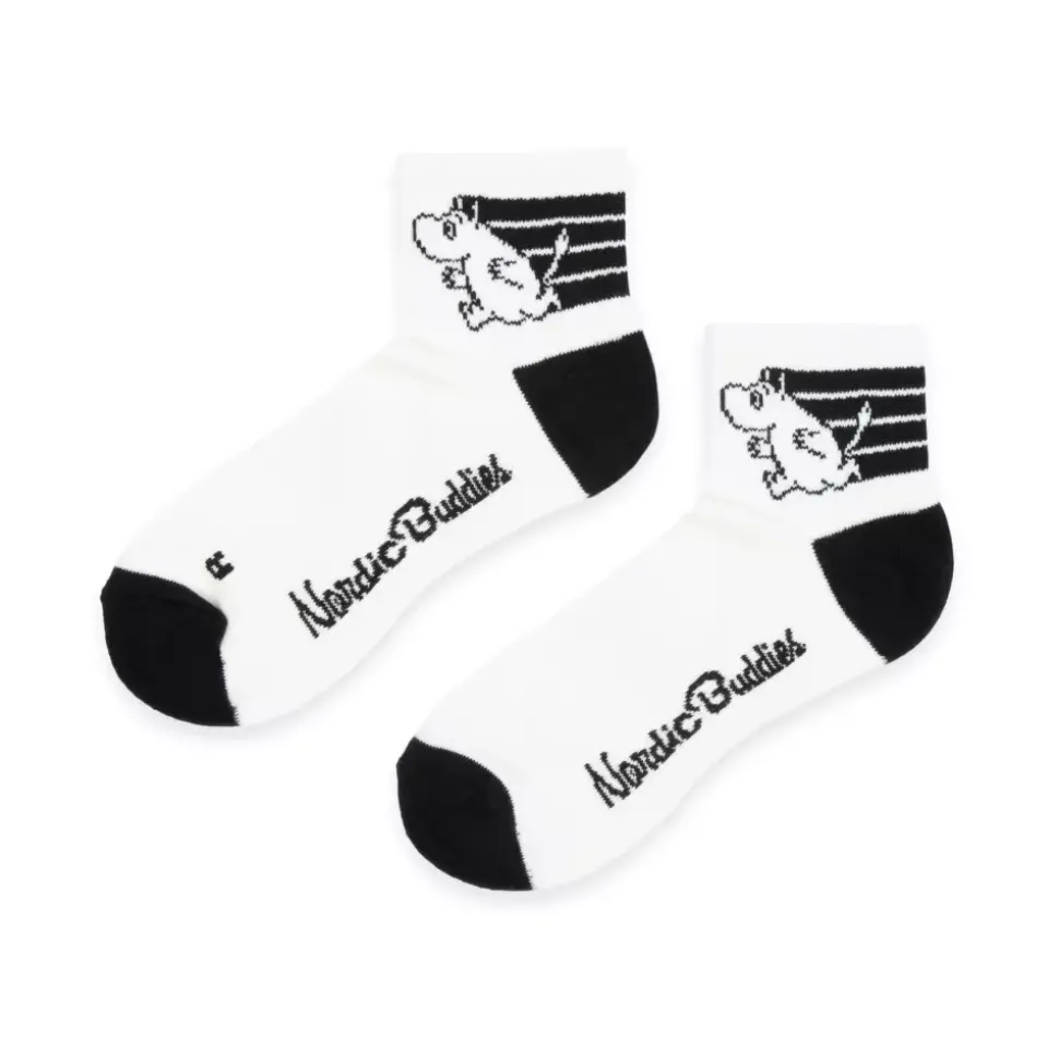 Moomin Sokker 36-42 Hvit & Svart Dame
