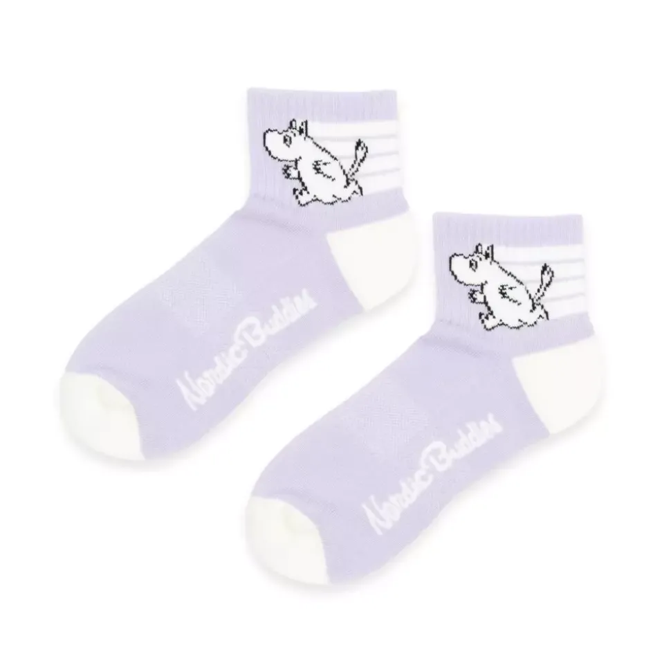 Moomin Sokker 36-42 Lilla & Hvit