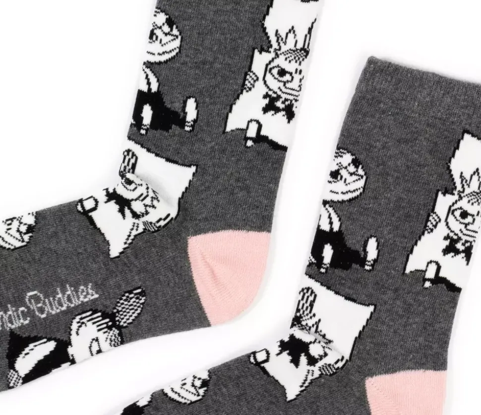 Moomin Sokker 36-42 Lille My Grå/Rosa