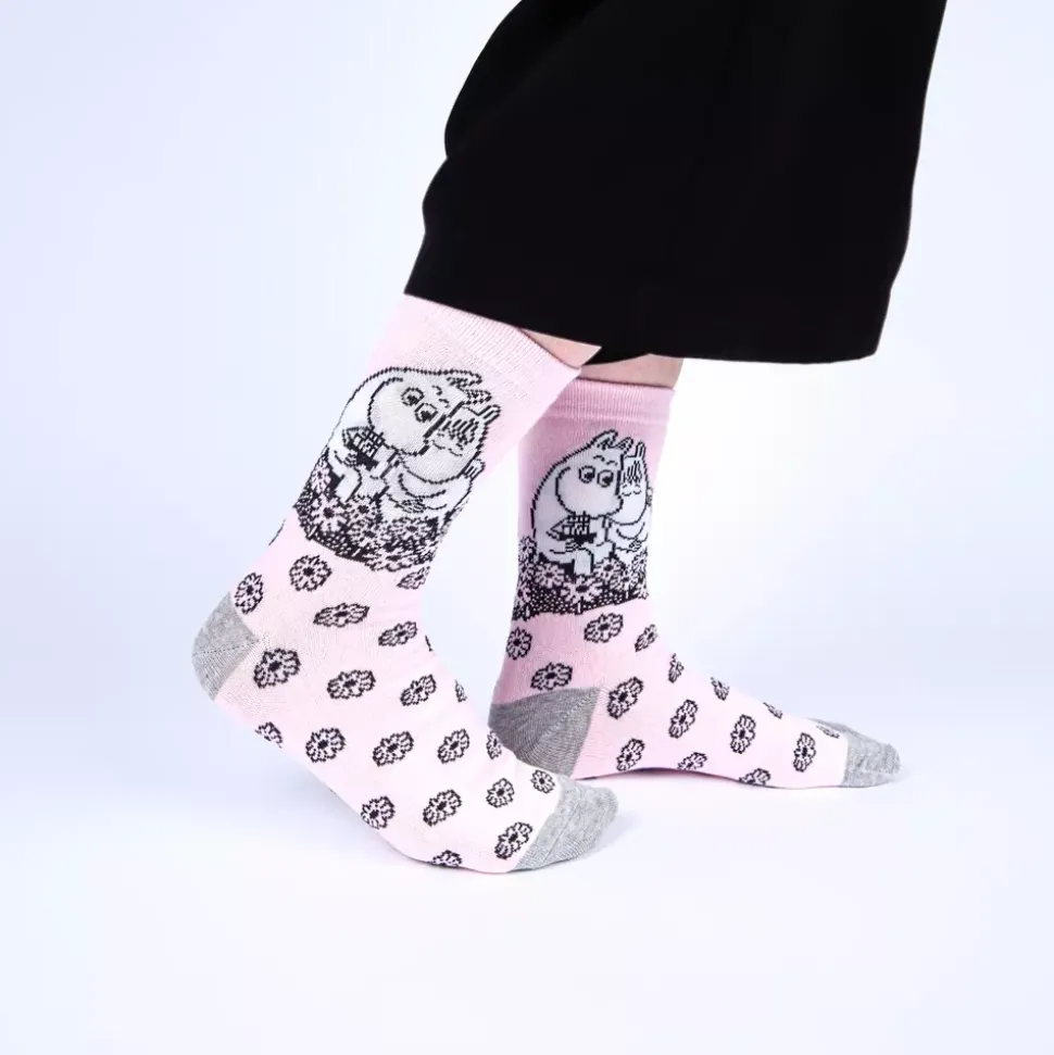 Moomin Sokker 36-42 Moominlove Rosa