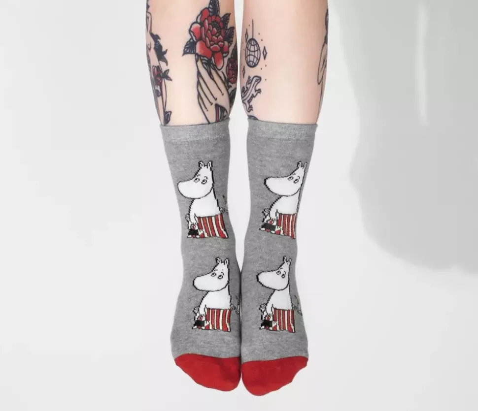 Moomin Sokker 36-42 Moominmamma Grå
