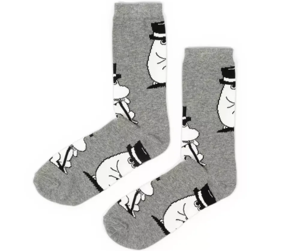 Moomin Sokker 40-45 Moominpappa Grå