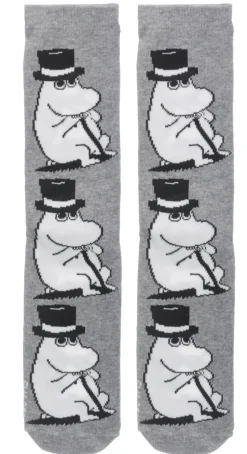Moomin Sokker 40-45 Moominpappa Grå