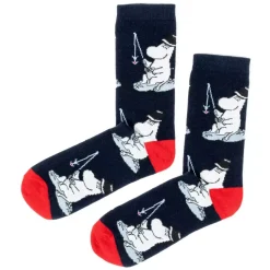 Moomin Sokker 40-45 Moominpappa Navy/Rød