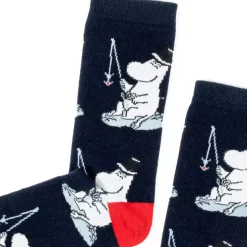 Moomin Sokker 40-45 Moominpappa Navy/Rød