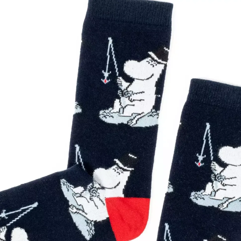 Moomin Sokker 40-45 Moominpappa Navy/Rød