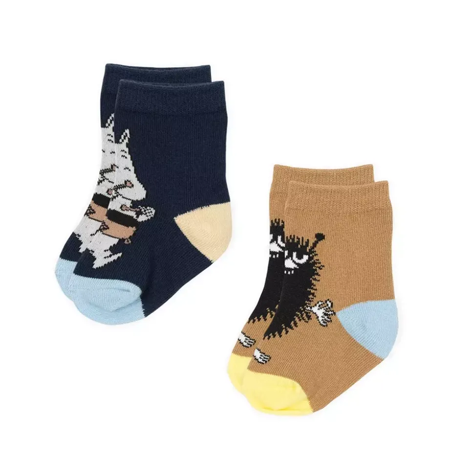 Moomin Sokker 22-24 2pk Moomin & Stinky