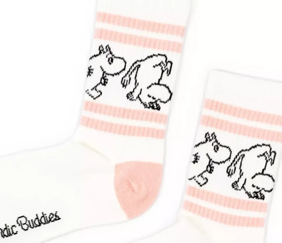 Moomin Sokker 36-42 Retro Moomin Hvit/Rosa