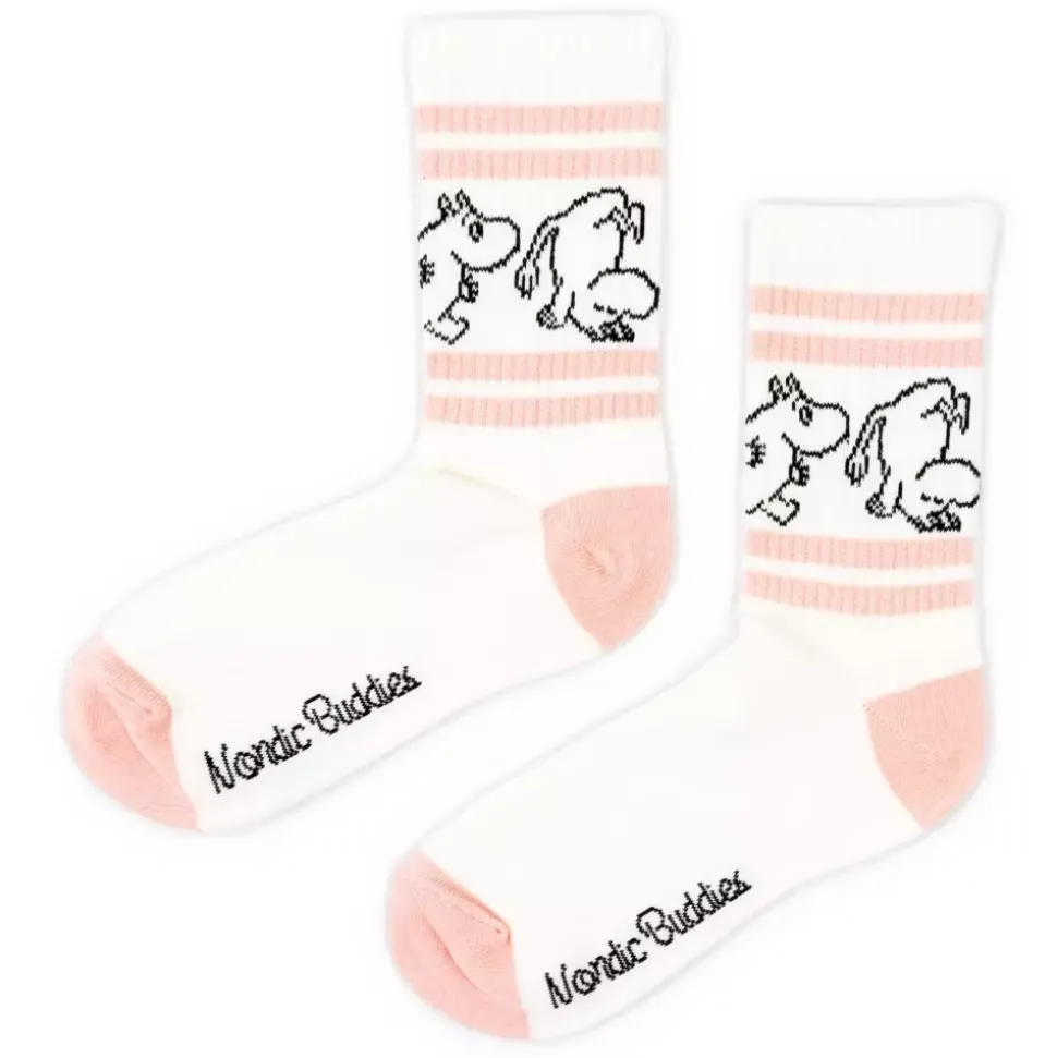 Moomin Sokker 36-42 Retro Moomin Hvit/Rosa