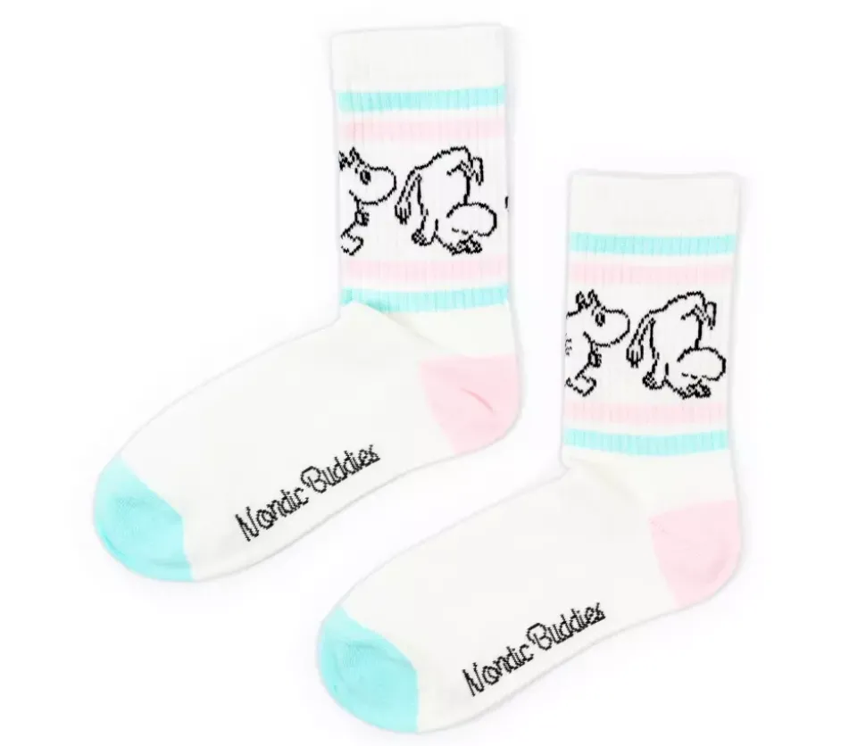 Moomin Sokker 36-42 Retro Moomin Pastell