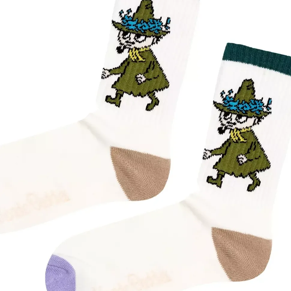 Moomin Sokker 36-42 Retro Snusmumriken Hvit
