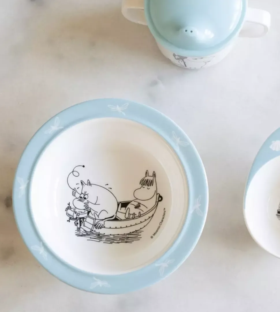 Moomin Suppetallerken Lyseblå