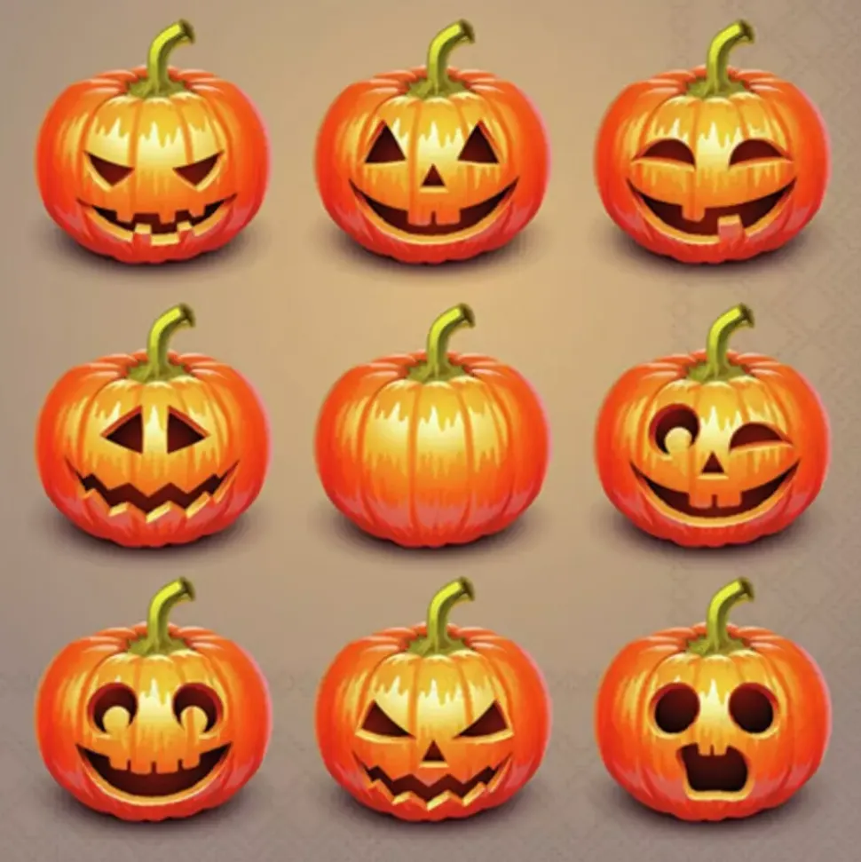 Napkin Kaffe Halloween pumpkins
