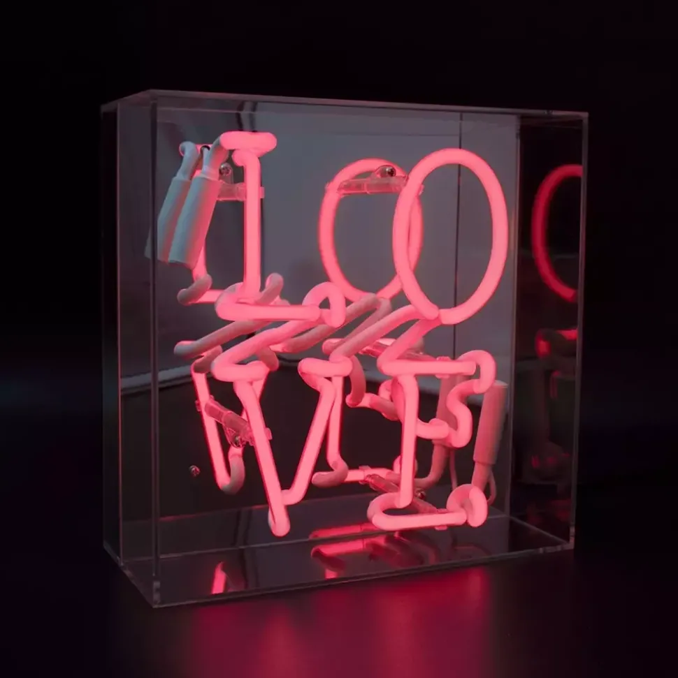 Neonskilt - LOVE Rosa
