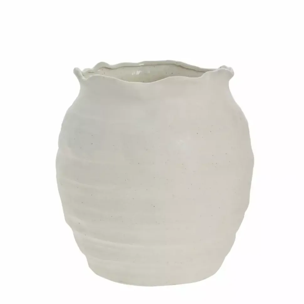 Niva Blomsterpotte Offwhite H29,5