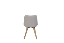 Nora - Spisestol Beige 59x44x86cm Tekstil, metall