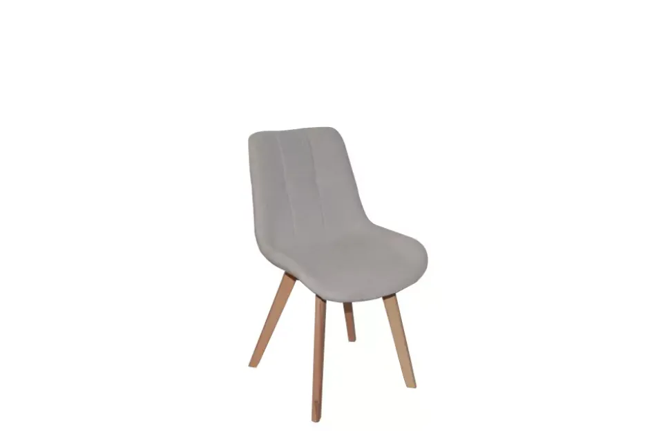 Nora - Spisestol Beige 59x44x86cm Tekstil, metall