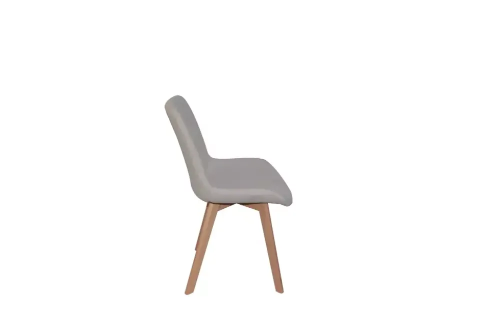 Nora - Spisestol Beige 59x44x86cm Tekstil, metall