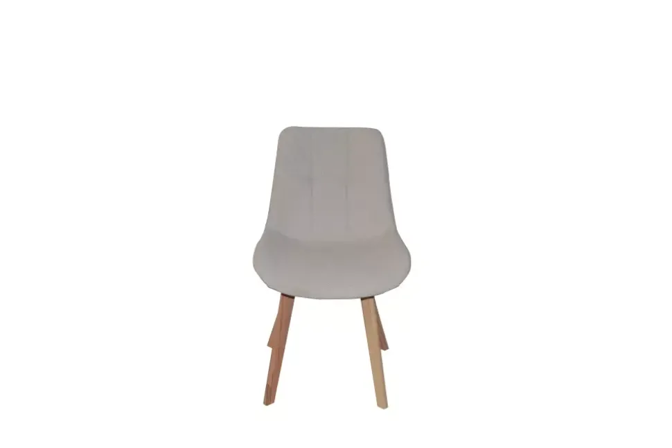 Nora - Spisestol Beige 59x44x86cm Tekstil, metall