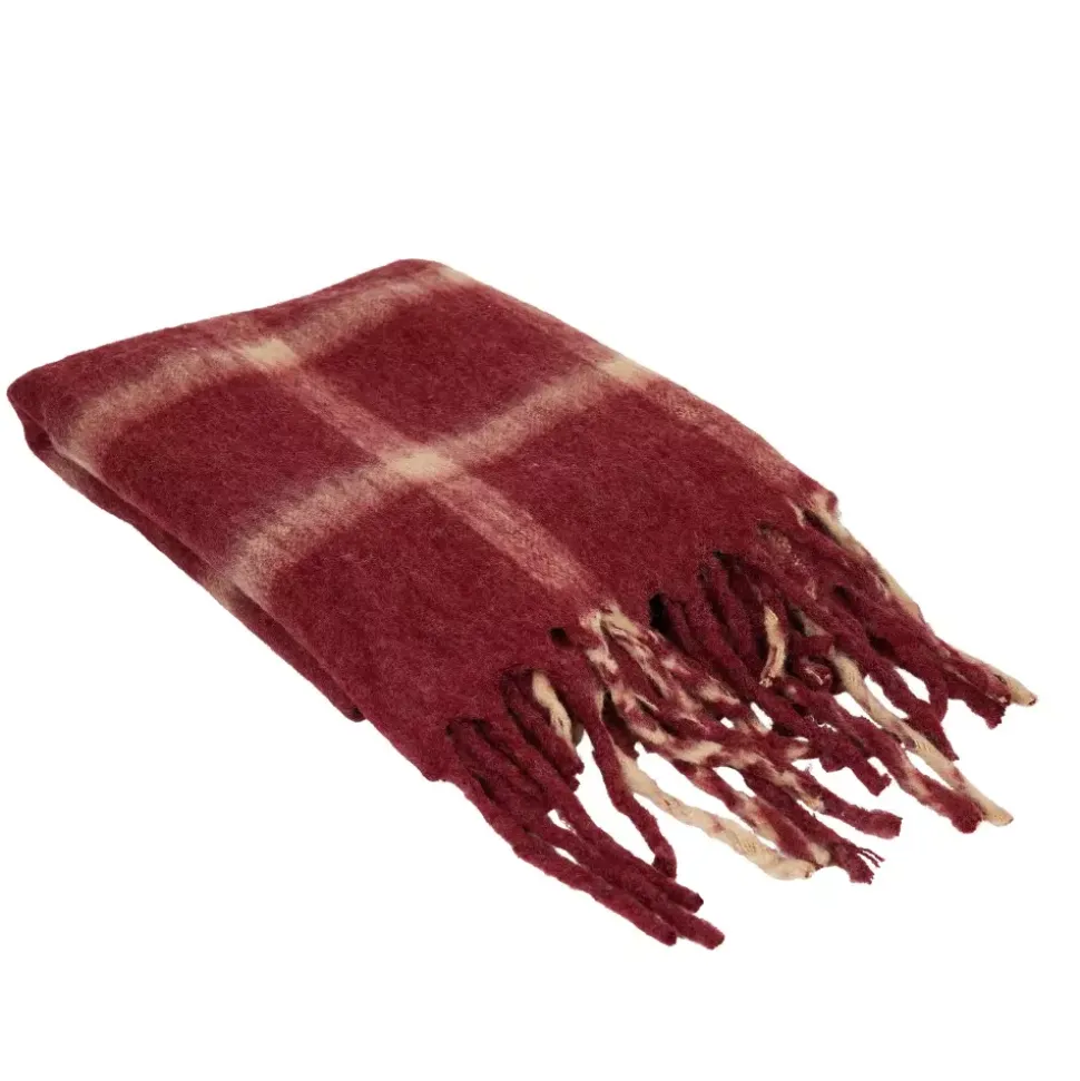 Nord Rute Rødt Pledd 130x170