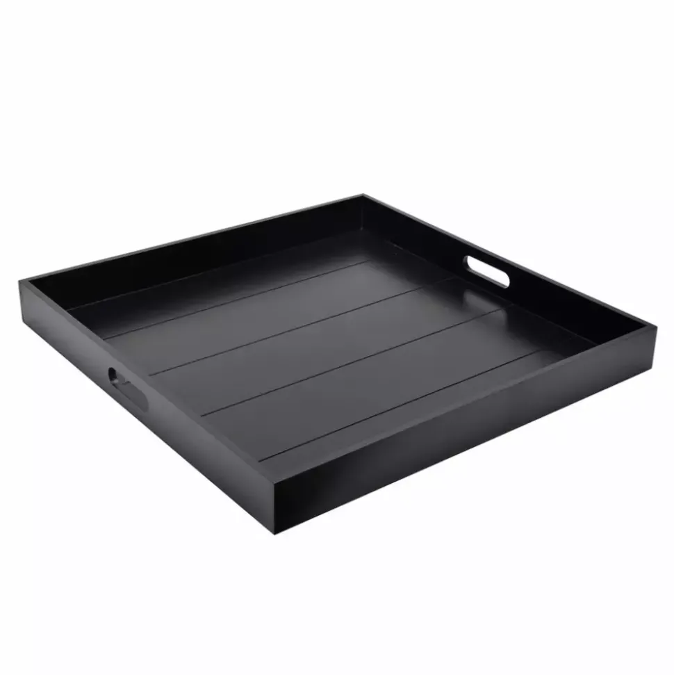 Oliver - Serveringsbrett Svart 50x50x4 Mdf