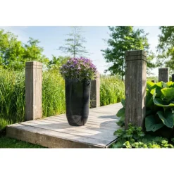 Palermo Blomsterpotte Grå Marble D38 H65