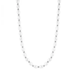 Pearl Collier Smykke Stål