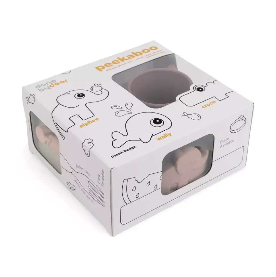 Peekaboo Barnesett Rosa Deer Friends