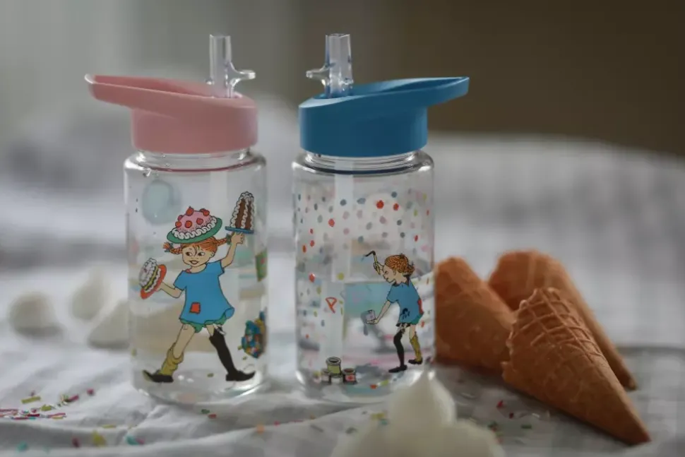 Pippi Blå Vannflaske Bursdag