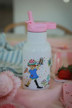 Pippi Bursdag Vannflaske Rosa