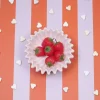Pleated Skål Rosa D20