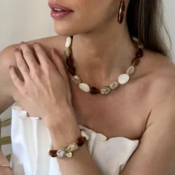 Prisma Resin Armbånd Ivory