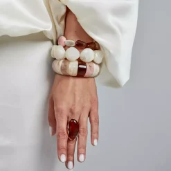 Prisma Resin Armbånd Rosa