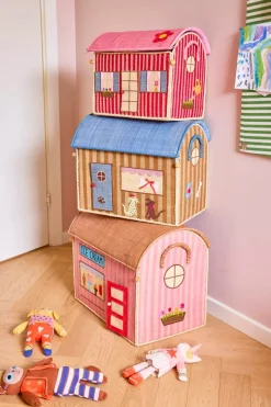 Raffia Leketøyskurver Med Paris Tema - Sett Med 3 stk.