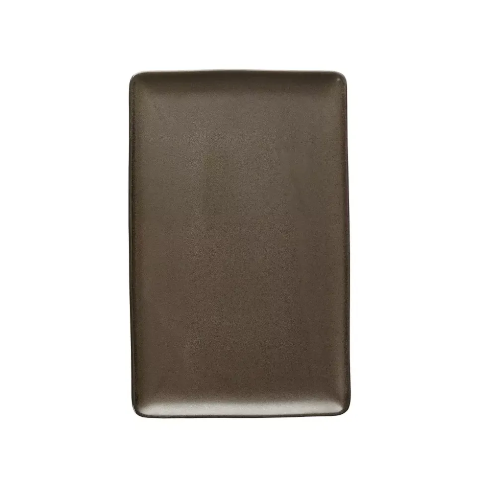 Raw Metallic Brown - Tallerken 31,5x20cm