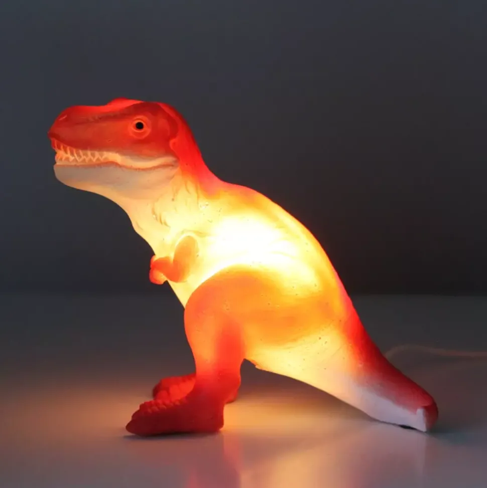 Rød T-Rex Mini Led Lampe