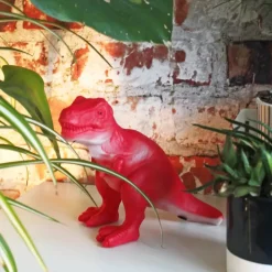 Rød T-Rex Mini Led Lampe
