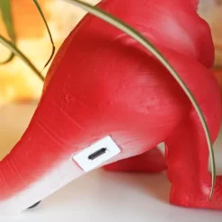 Rød T-Rex Mini Led Lampe