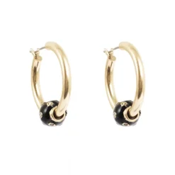 Øreringer Black Ball G