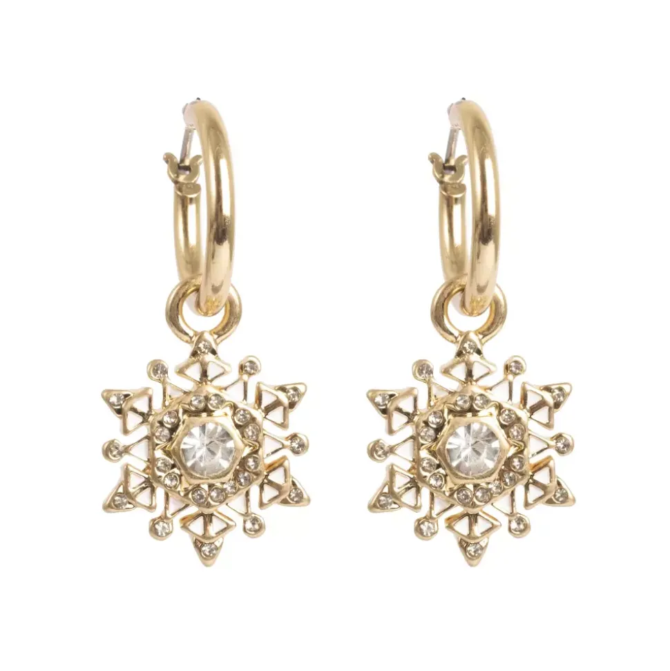 Øreringer Med Charm Snowflake G