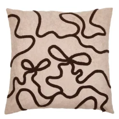 Rosett Brunt Putetrekk 48x48